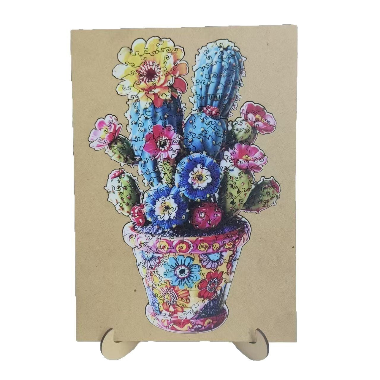 Wooden Puzzle With Photo Frame Plant