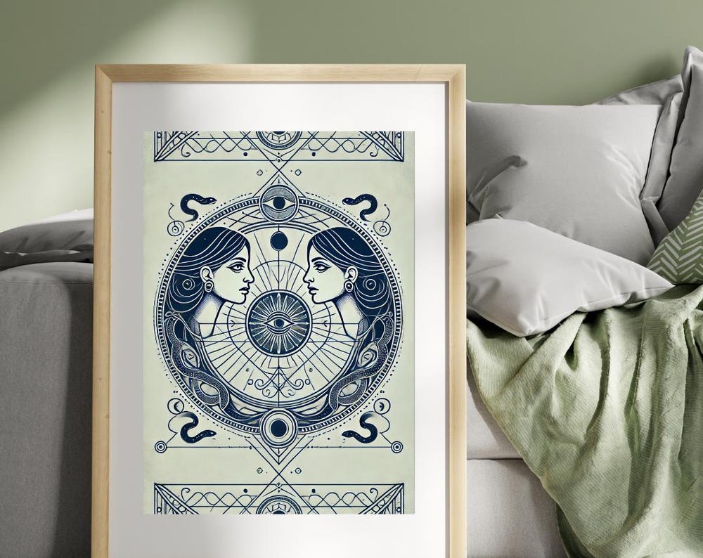 Bohemian Astrology Wall Art