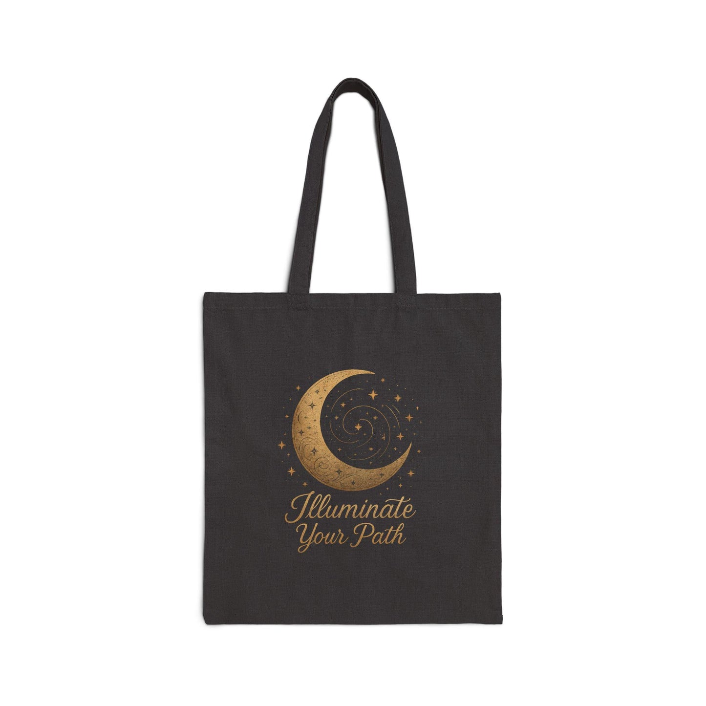 Cotton Canvas Tote Bag: Moon Design, Eco-Friendly Market Bag
